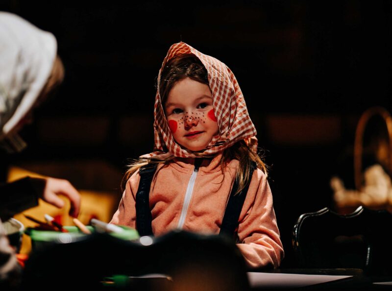 Child dressed as an Easter bunny